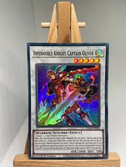 Infernoble Knight Captain Oliver - Super Rare 1st Edition PHRA-EN038 NM YuGiOh - Image 1