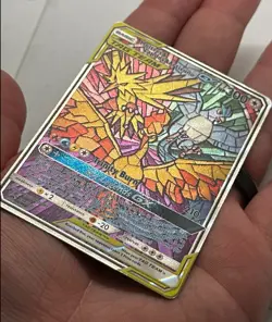 Pokemon TCG Moltres Zapdos Articuno GX SM210 Hidden Fate Promo Card Tag Team NM - Image 4