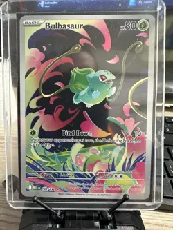 Pokemon TCG Mega Evolutions Bulbasaur Illustration Rare Card 133/132 - Image 1