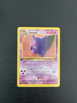 1st Edition Gengar #20/62 Non Holo Rare Fossil Pokemon Card 1999 Vintage English - Image 2