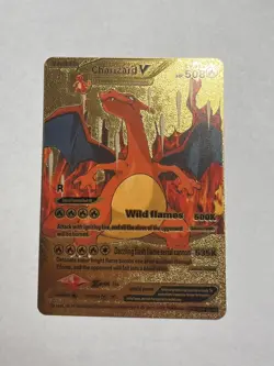 Charizard V Gold Foil Display Card hp 508 Evolution NM - Image 1