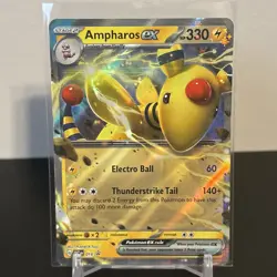 Ampharos Ex Pokemon Prize Pack Series 3 Promo Pokemon Card NM - Image 1