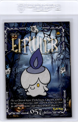 Litwick Peruvian Halloween Pokemon card - Image 1