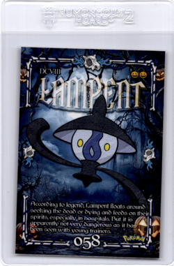 Peruvian Halloween pokemon Card Lampent - Image 1