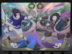 Sasuke Uchiha SSR-003 & Haku SSR-004 Heavens Scroll English Naruto Kayou Card NM - Image 1