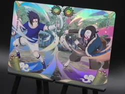 Sasuke Uchiha SSR-003 & Haku SSR-004 Heavens Scroll English Naruto Kayou Card NM - Image 2