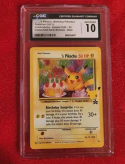 Birthday Pikachu Holo Celebrations 25th Anniversary 2021 Pokemon Card #24 CGC 10 - Image 1