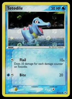 Pokemon Card - Totodile Hidden Legends 79/101 Common Reverse Holo - Image 1