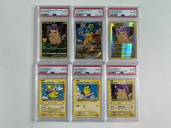 6 PSA Graded Pokemon Card Slab Pikachu Lot #3 - Image 1