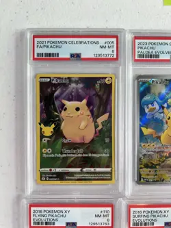 6 PSA Graded Pokemon Card Slab Pikachu Lot #3 - Image 2