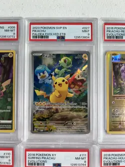 6 PSA Graded Pokemon Card Slab Pikachu Lot #3 - Image 3