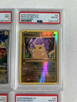 6 PSA Graded Pokemon Card Slab Pikachu Lot #3 - Image 4