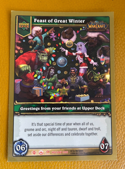 Upper Deck "World of Warcraft" Trading Card Game Card (TCG) Christmas, Promo - Image 1