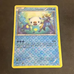 Pokemon Jumbo Oversized 'S Oshawott B&W Black Star Lenticular Promo Card rare - Image 1