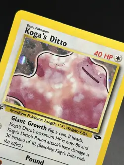 KOGA’S DITTO Pokemon Card - WOTC - 1st Edition - Gym Challenge - 10/132 NM (A) - Image 4