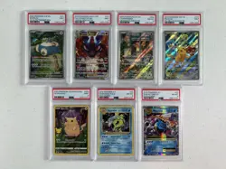 7 PSA Graded Pokemon Card Slab Lot #1 - Image 1