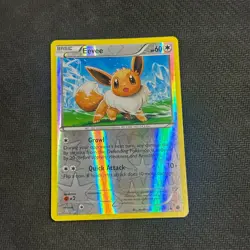 Pokemon Card Eevee Plasma Freeze Reverse Holo Common 89/116 Near Mint - Image 1