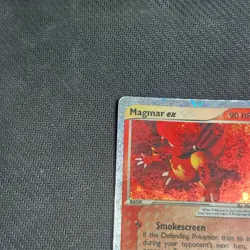 Pokemon Cards: EX Ruby and Sapphire Rare Holo: Magmar EX 100/109 HP - DMG - Image 3