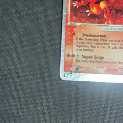 Pokemon Cards: EX Ruby and Sapphire Rare Holo: Magmar EX 100/109 HP - DMG - Image 4