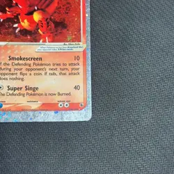 Pokemon Cards: EX Ruby and Sapphire Rare Holo: Magmar EX 100/109 HP - DMG - Image 5