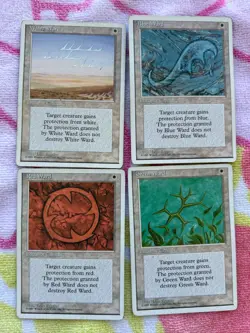 154x MTG 4th Edition Cards Lot - 1995 - NO DUPLICATES - MAGIC COMMONS CARD 90S 4 - Image 2