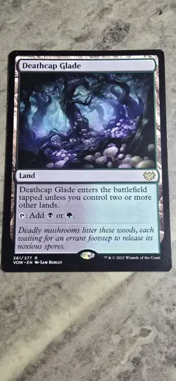Deathcap Glade Innistrad: Crimson Vow Regular Land Rare MTG NM - Image 1
