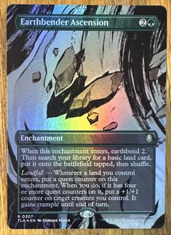 MTG Avatar: The Last Airbender, Earthbender Ascension - Borderless Foil - Image 1