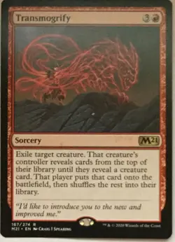Transmogrify Regular - 167/274, MTG Core Set 2021 - Image 1