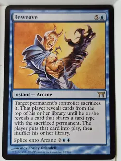 Reweave - Champions of Kamigawa - Magic the Gathering MTG Nice! - Image 1