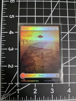 Plains 0287 TLA Borderless Foil MTG Avatar: The Last Airbender NM/M - Image 1