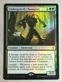 MTG / Undergrowth Champion / BFZ / #197 / FOIL / Mythic / NM - Image 1