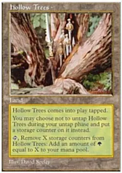 MTG - Hollow Trees - 5th Edition - NM, English Magic FLAT RATE SHIP - Image 1