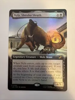 Nyla Shirshu Sleuth Foil Extended Art MTG Avatar - Image 1