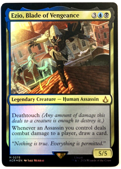MTG Ezio, Blade of Vengeance FOIL Assassin's Creed 275 NM - Image 1