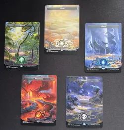 Unfinity Full Art Borderless Basic Land Set Non-Foil Magic the Gathering - Image 1