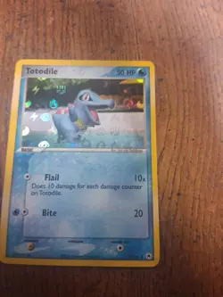 Pokemon 2004 EX Hidden Legends 79/101 Totodile Reverse Holo NM Fast Ship - Image 4