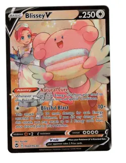 Blissey V TG22/TG30 Silver Tempest 2022 Trainer Gallery Pokemon TCG Card NM - Image 1