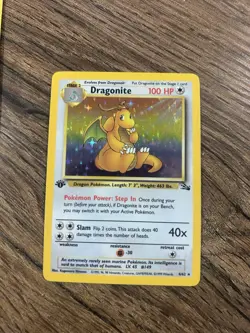 Pokemon Jolteon & Dragonite Jungle/Fossil Holo Lot (2) - 1999- 1st Edition - Image 4