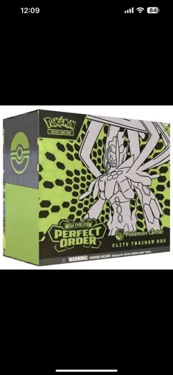 Mega Evolution Perfect Order Pokemon Center ETB PRESALE Elite Trainer Box - Image 1