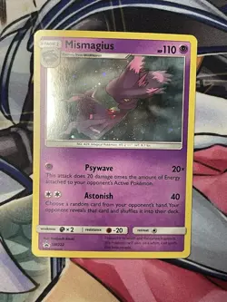 Pokemon TCG Mismagius SM222 Sun & Moon Cosmos Holo SWIRL Promo - Image 1