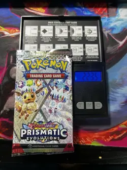 VERY HEAVY! GOD PACKUUU 22.35g Prismatic Evolutions Pokemon TCG Booster (SEALED) - Image 1
