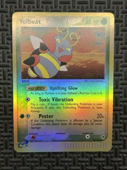 Volbeat 53/100 Reverse Holo EX Sandstorm Vintage Pokemon TCG - Image 1