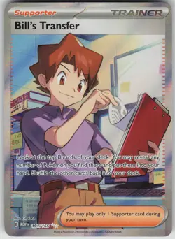 Pokemon TCG Bill's Transfer Ultra Rare SV: Scarlet & Violet 151 194/165 - Image 1