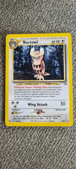 Noctowl - Pokemon TCG - MP - Uncommon - Neo Genesis 42/111 - Image 1