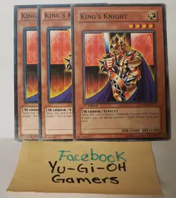 YUGIOH KING'S KNIGHT X3 COMMON LIGHT PLAYED DIFFERENT SETS AND EDITIONS - Image 1
