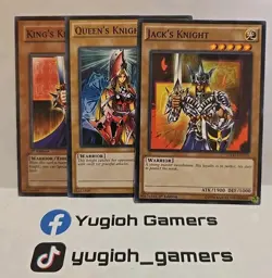 YUGIOH KING'S KNIGHT QUEEN'S KNIGHT JACK'S KNIGHT DIFERENT SETS EDITIONS LP - Image 1