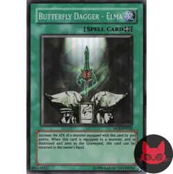 Yugioh Butterfly Dagger - Elma DCR-EN032 Super Rare NM - Image 1