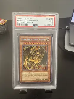 2006 YU-GI-OH! COLLECTORS TIN #EN006 HAMON, LORD OF STRIKING THUNDER PSA 9 - Image 1
