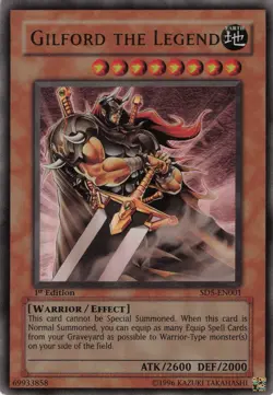 Yugioh Gilford the Legend SD5-EN001 Ultra Rare 1st Edition LP - Image 1
