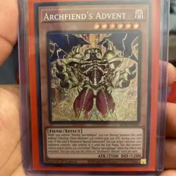 Archfiend's Advent Yu-Gi-Oh Card TCG BLTR-EN046, Secret Rare 1st Edition - Image 1